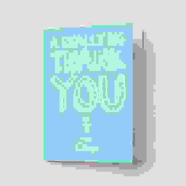 A Really Big Thank You Turquoise - Thank You Card