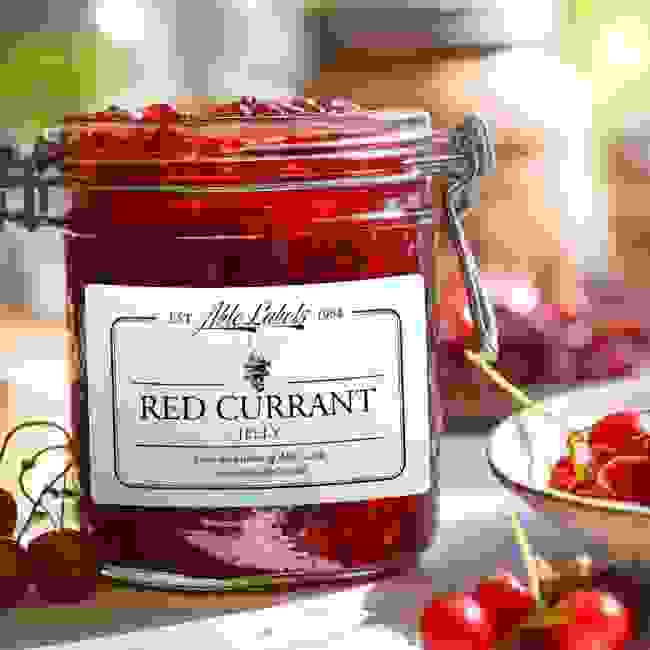 Personalised Vintage Red Currant Jelly Jam Jar Labels