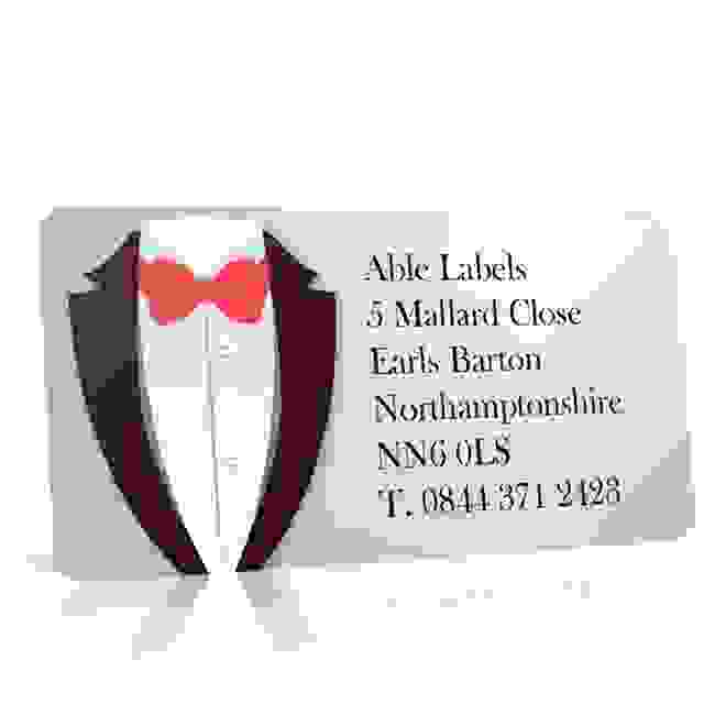 Pre Designed Tuxedo Address Label on A4 Sheets