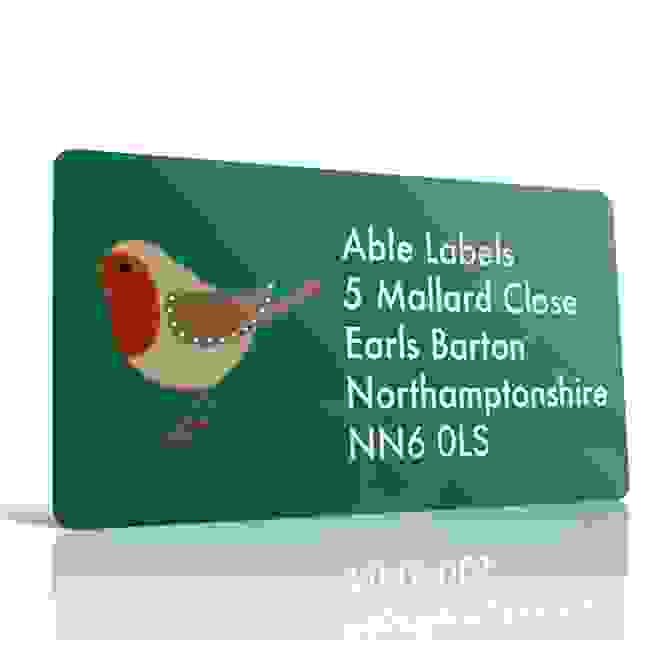 Christmas A4 Sheet Labels - Robin