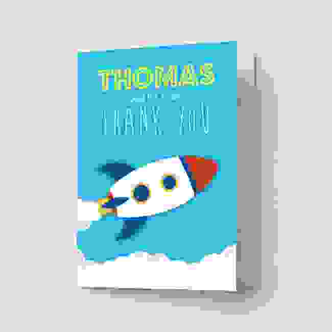 Children's Rocket - Thank You Cards