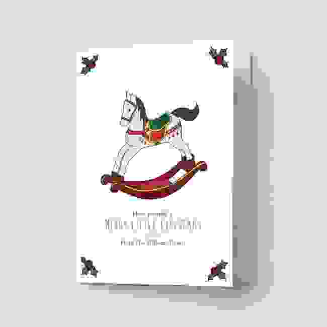 Premium Christmas Cards - Rocking Horse