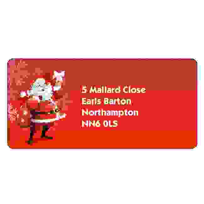 Christmas A4 Sheet Labels - Santa Labels