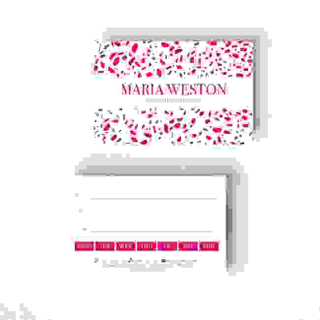 Speckled Appointment Card