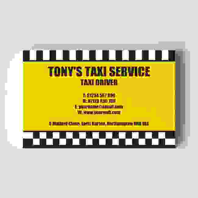 Taxi Driver Templated Business Card 2