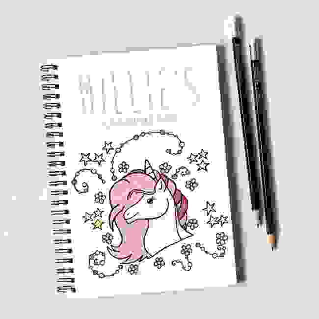 Unicorn Notebook & Pencil Gift Set