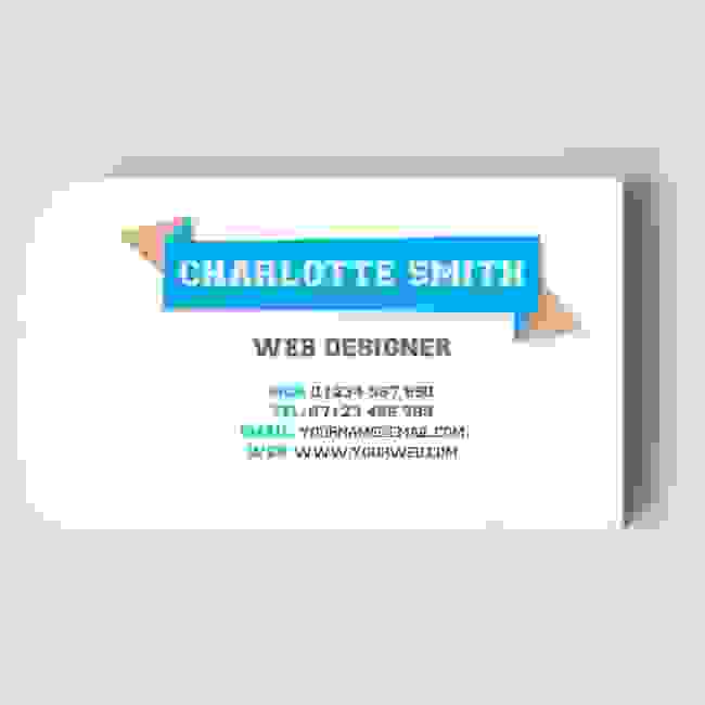 Web Design Templated Business Card 1