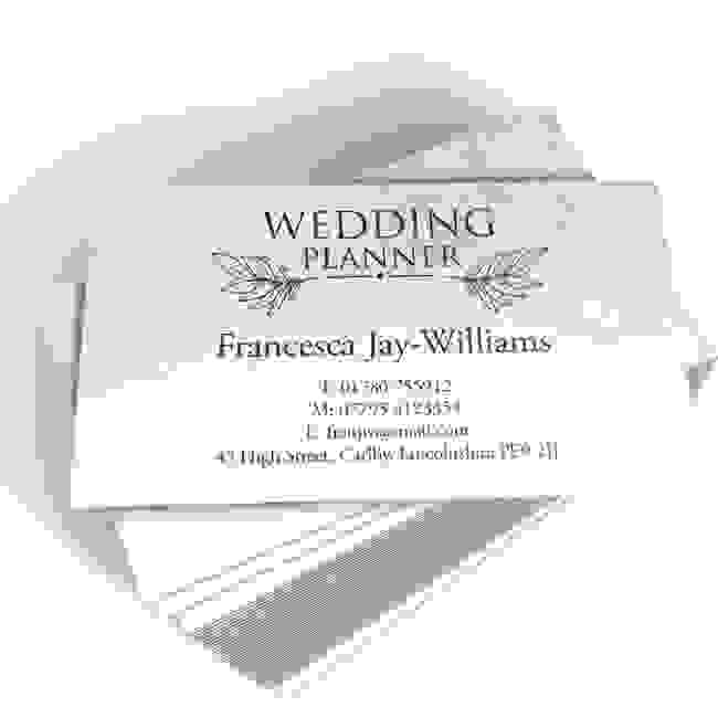 Templated Business Card Wedding Planner 1