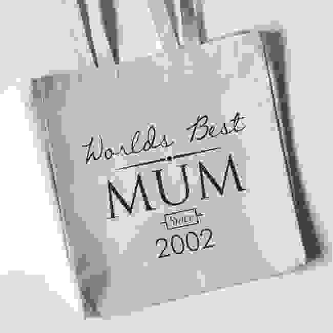 Personalised Tote Bag - World's Best Mum 2