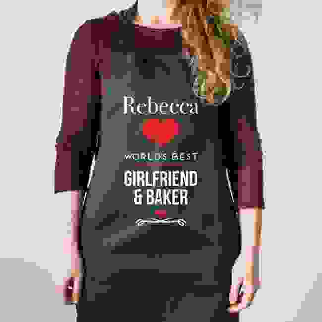 Valentine's Day Personalised Apron - World's Best Style 2