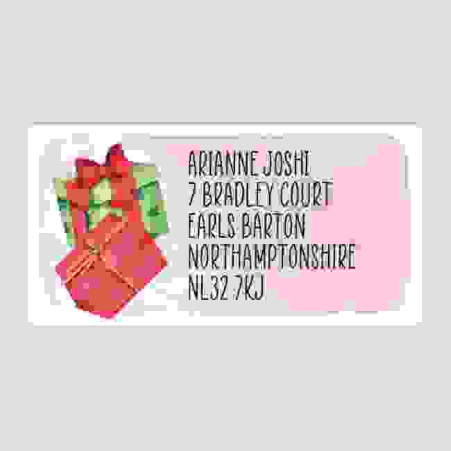 Christmas A4 Sheet Labels - 32x63mm - Presents