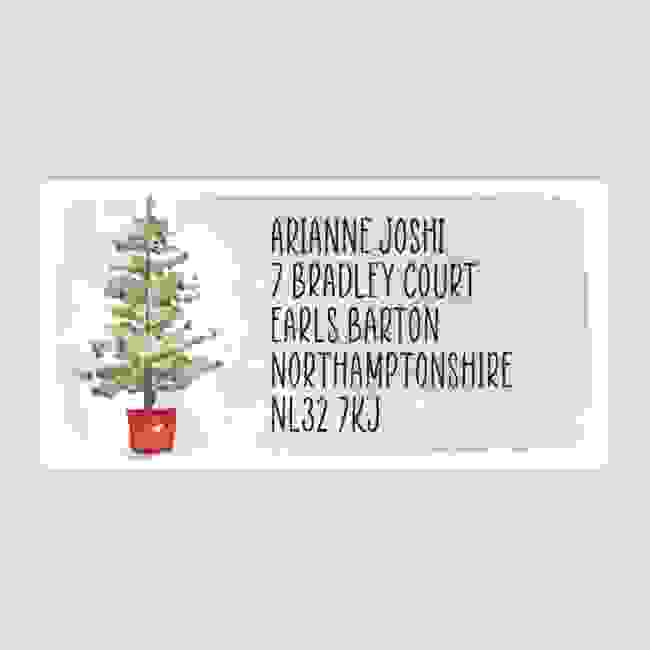 Christmas A4 Sheet Labels - 32x63mm - Tree