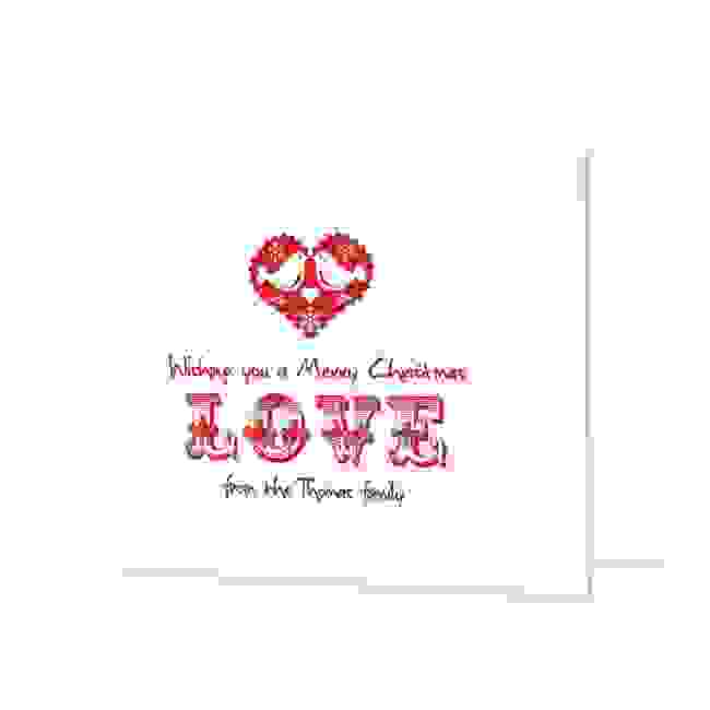Premium Christmas Cards - Love Design