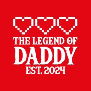 Personalised 'Legend of Daddy' Gamer Dad T-Shirt