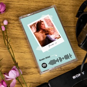 Personalised Scrapbook Design Cassette Mixtape Spotify Playlist Link