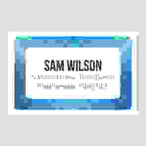 Personalised Roll Address Labels 76x50mm (3"x2") - Blue Spotlight