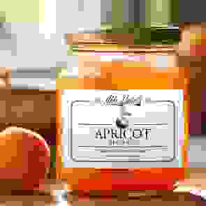 Personalised Vintage Apricot Preserve Jam Jar Labels