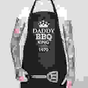 Personalised BBQ King Crown Apron