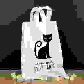 Personalised Halloween Trick or Treat Bag - Cat