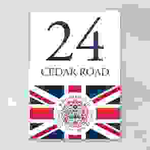 King Charles III Coronation Official Logo Union Jack Wheelie Bin Labels