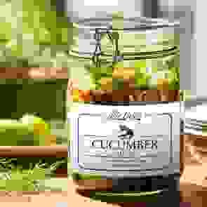 Personalised Vintage Cucumber Relish Jam Jar Labels