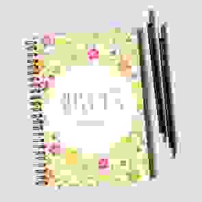 Flowers Notebook & Pencil Gift Set