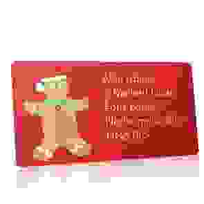 Christmas A4 Sheet Labels - Ginger Bread Man
