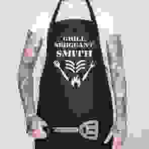 Personalised BBQ Grill Sergeant Apron