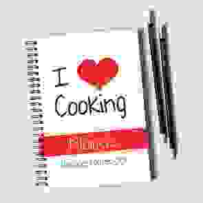 I Love Cooking Notebook Gift Set