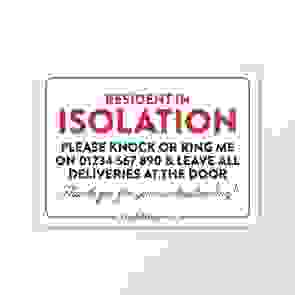 Self Isolating Window Sticker