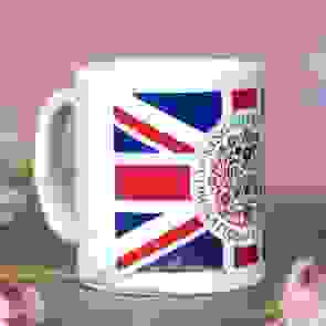 King Charles III Coronation Official Logo Union Jack Mug