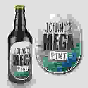 Personalised Beer Label - 4 Pack - Mega Pint