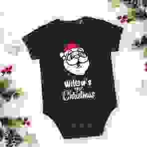Personalised Christmas Baby Grow - First Christmas - Santa
