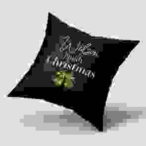 Personalised Christmas Cushion Cover and Filling - Design 02