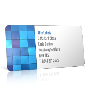 Pre Designed Blue Squares Address Label on A4 Sheets