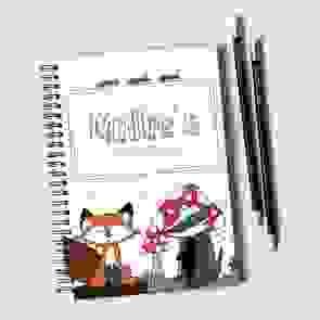 Fox & Badger Notebook & Pencil Gift Set