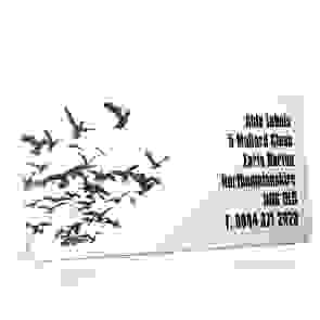 Pre Designed Birds Silhouette Address Label on A4 Sheets