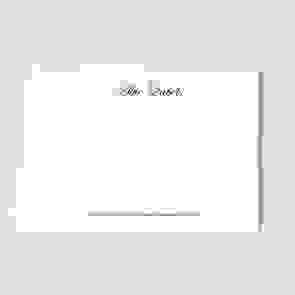 Classic Correspondence Cards in Script Font 270gsm
