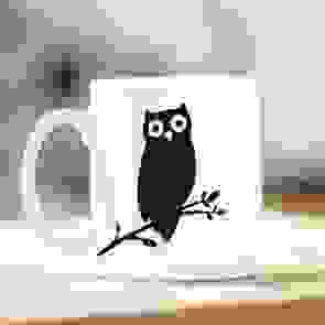 Owl Silhouette Teacher Mug