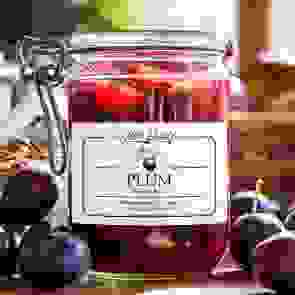 Personalised Vintage Plum Preserve Jam Jar Labels