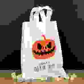 Personalised Halloween Trick or Treat Bag - Pumpkin