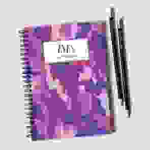 Purple Camouflage Pattern Notebook & Pencil Gift Set