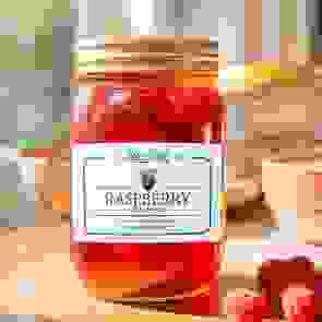 Personalised Vintage Raspberry Preserve Jam Jar Labels