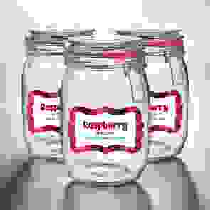 Glass Storage Jars With Vibrant Personalised Labels
