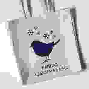 Personalised Christmas Tote Bag - Robin