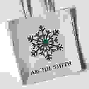 Snowflake - Christmas Personalised Tote Bag