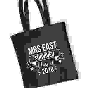 Teacher Gift Tote Bag - Survived