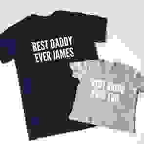 Personalised Best Ever T-Shirt Set
