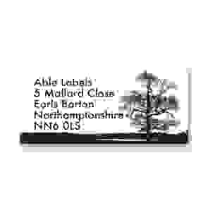 Pre Designed Tree Silhouette Address Label on A4 Sheets