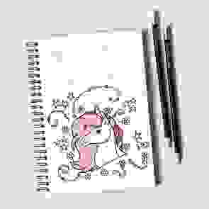 Unicorn Notebook & Pencil Gift Set